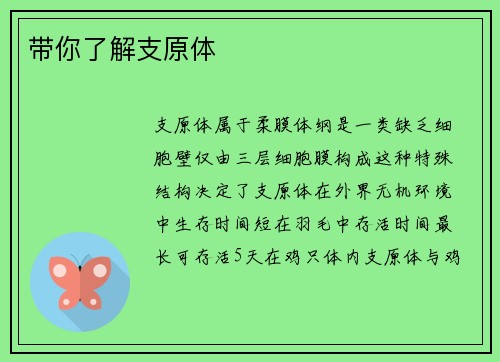 带你了解支原体